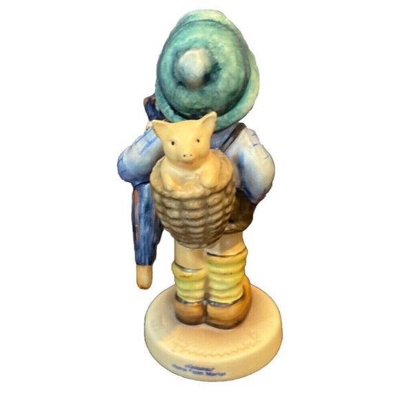 Goebel Hummel Figurine Home From Market #198 2/0 Pig Germany 2007 Farm Rustic - Picture 3 of 6